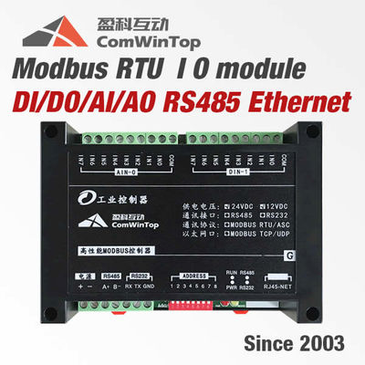 中国 Modbus RTU IOモジュールのアナログのデジタル入出力SCADAを取付けるDINの柵 サプライヤー