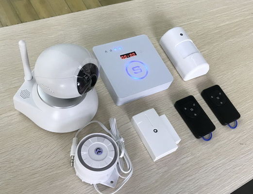 中国 スマートなPIRの低い電力警報特徴が付いている無線ホーム セキュリティーGSMの警報システム サプライヤー